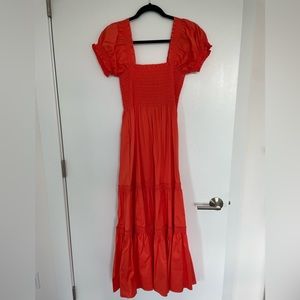Tory Burch smocked midi dress
